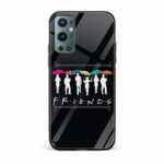Friends Printed Glass Back Phone Case