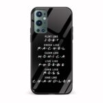 Friends Poem Printed Glass Back Phone Case