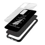 Friends Poem Printed Glass Back Phone Case - Image 3