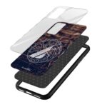 Fire And Blood Printed Glass Back Phone Case - Image 3