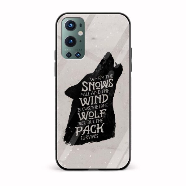 House Of Stark Printed Glass Back Phone Case