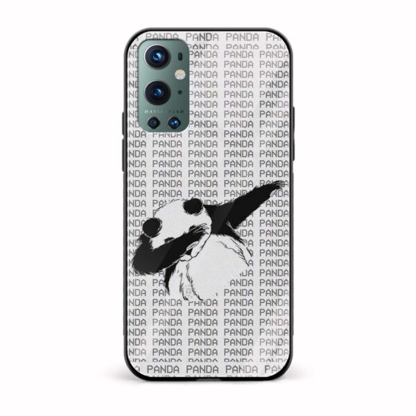 Pandab Printed Glass Back Phone Case
