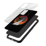 Level 3 Helmet Printed Glass Back Phone Case - Image 3