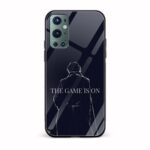 The Game Is On Printed Glass Back Phone Case