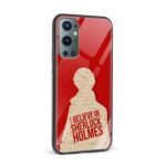 I Believe in Sherlock Holmes Printed Glass Back Phone Case - Image 2