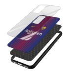 Barcelona FC Printed Glass Back Phone Case - Image 3