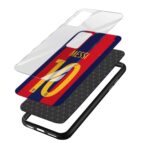 Messi Printed Glass Back Phone Case - Image 3