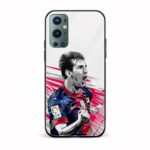 Messi Printed Glass Back Phone Case