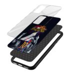FCB - Messi Printed Glass Back Phone Case - Image 3