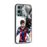 Animated Messi Printed Glass Back Phone Case - Image 2