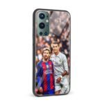 Ronaldo and Messi Printed Glass Back Phone Case - Image 2