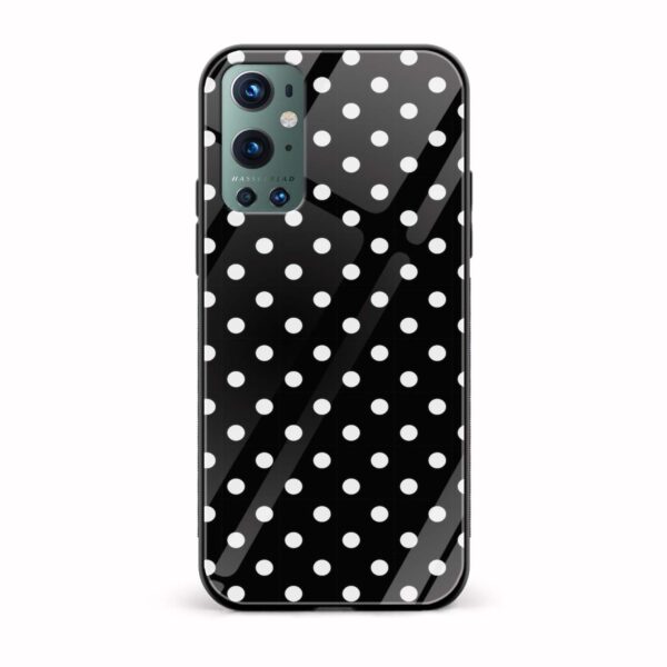 Polka Dots Printed Glass Back Phone Case