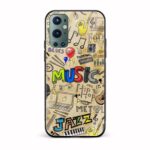 Abstract Printed Glass Back Phone Case
