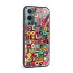 Abstract Printed Glass Back Phone Case - Image 2
