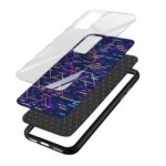 Abstract Printed Glass Back Phone Case - Image 3