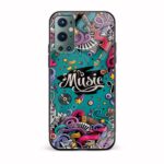 Abstract Printed Glass Back Phone Case