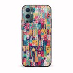 Abstract Printed Glass Back Phone Case