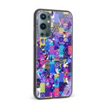 Abstract Printed Glass Back Phone Case - Image 2