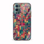 Abstract Printed Glass Back Phone Case