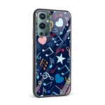 Abstract Printed Glass Back Phone Case - Image 2