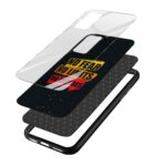 No Fear No Limits No Excuses Printed Glass Back Phone Case - Image 3