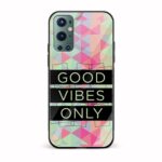 Good Vibes only Printed Glass Back Phone Case