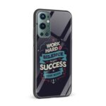 Work Hard In Silence Printed Glass Back Phone Case - Image 2