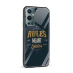 Rules Are Meant To Be Broken Printed Glass Back Phone Case - Image 2