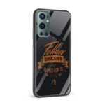 Follow Dreams Not Orders Printed Glass Back Phone Case - Image 2
