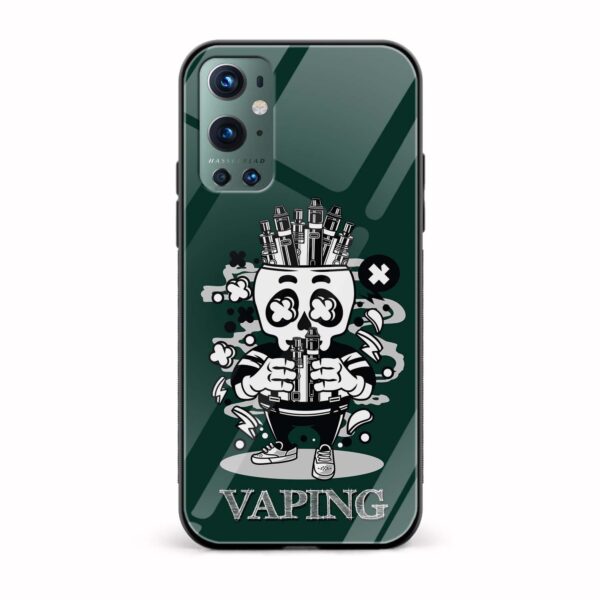 VAPING Printed Glass Back Phone Case