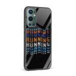 Running Printed Glass Back Phone Case - Image 2