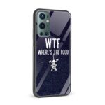 WTF Where's The Food Printed Glass Back Phone Case - Image 2
