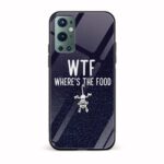 WTF Where's The Food Printed Glass Back Phone Case