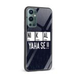 NI K AL YAHA SE!! Printed Glass Back Phone Case - Image 2