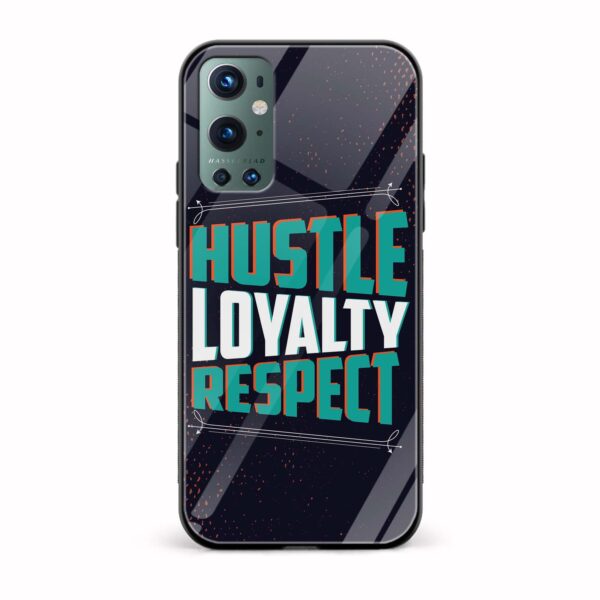 Hustle Loyalty Respect Printed Glass Back Phone Case