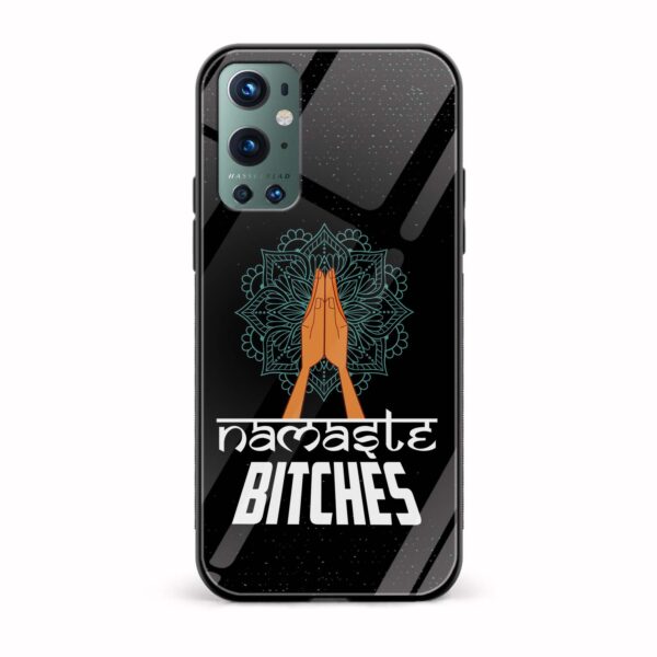 NAMASTE BITCHES Printed Glass Back Phone Case