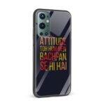 Attitude To Hum Mein Bachpan Se Hi Hai Printed Glass Back Phone Case - Image 2