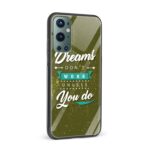 Dreams Don't Work Unless You Do Printed Glass Back Phone Case - Image 2