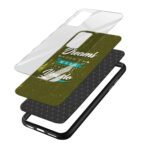 Dreams Don't Work Unless You Do Printed Glass Back Phone Case - Image 3