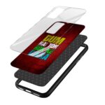 Dum Hai Toh Rok Ke Dikha Printed Glass Back Phone Case - Image 3