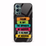 Failure Is Not The Opposite of Success Printed Glass Back Phone Case