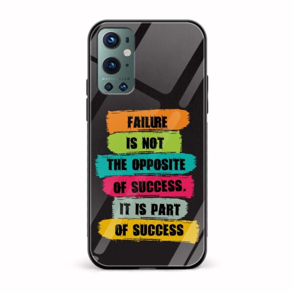 Failure Is Not The Opposite of Success Printed Glass Back Phone Case