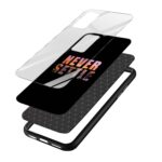 Never Settle Printed Glass Back Phone Case - Image 3