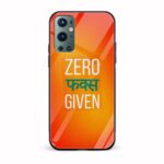 Zero F**ks GivenPrinted Glass Back Phone Case