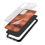 Wooden  Printed Glass Back Phone Case - Image 3