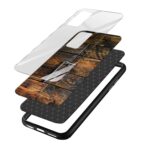 Wooden  Printed Glass Back Phone Case - Image 3