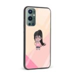 Cute Minimal Girl Glass Back Phone Case - Image 2