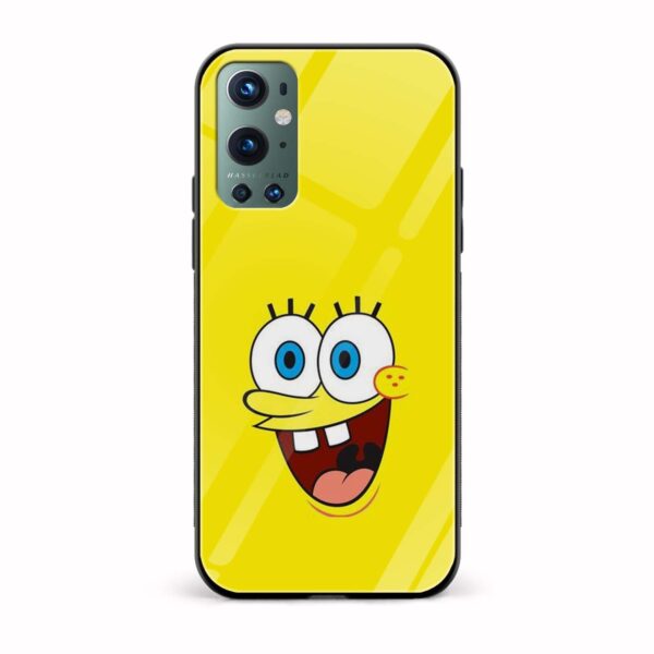 Yellow SpongeBob Glass Back Phone Case