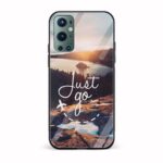Just Go With The Flow Glass Back Phone Case