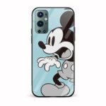 Confused Mickey  Glass Back Phone Case